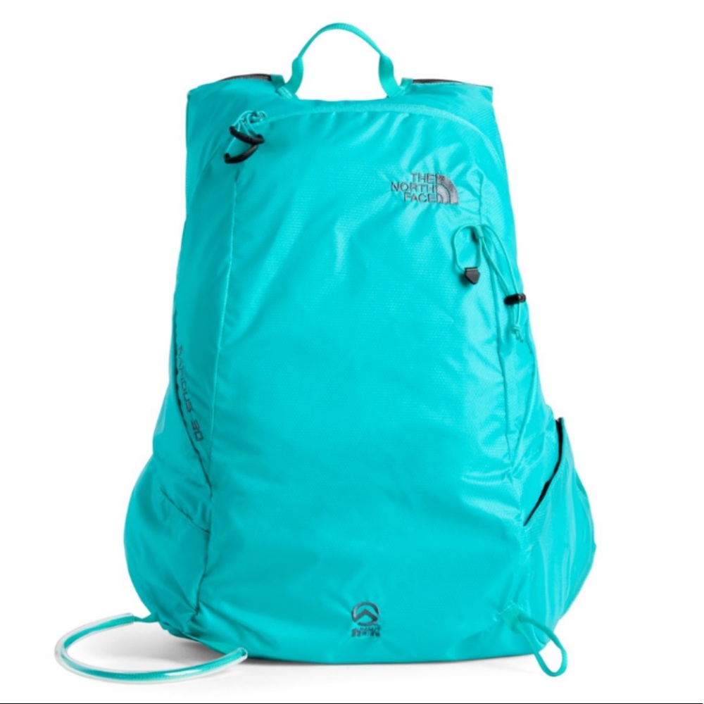 NORTH FACE Mountaineering Ski Backpack Blue Bird/Turbulence Grey